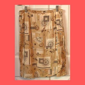 Vintage 90s Sun Moon Compass Pendleton Skirt